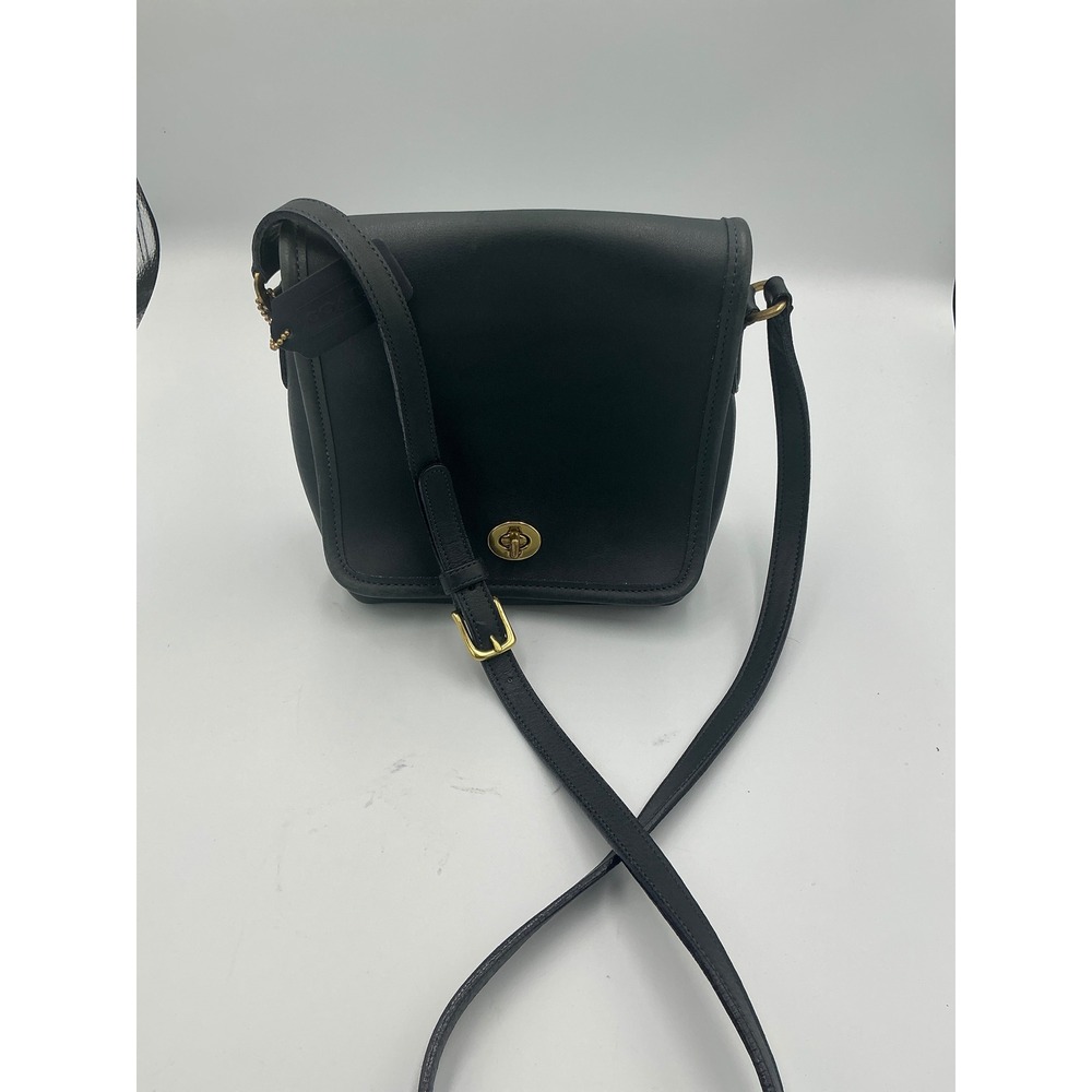 Coach Patricia's Legacy Black Leather Crossbody Bag Vintage 9076 USA Made